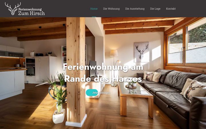 Screenshot of fewo-zumhirsch.de