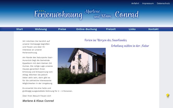 Screenshot of fewoconrad.de