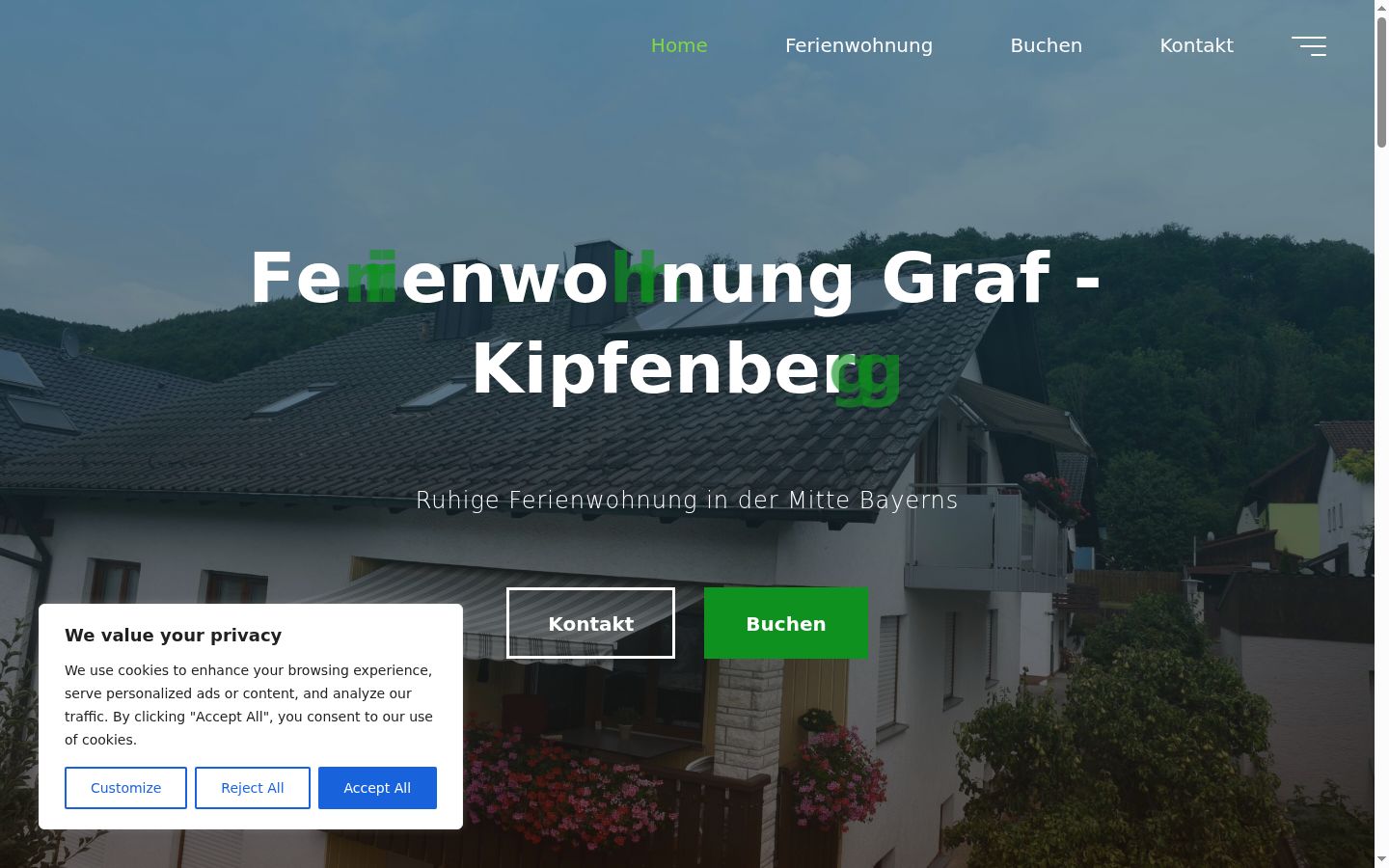 Captura de ecrã do banner de consentimento apresentado antes de qualquer interação