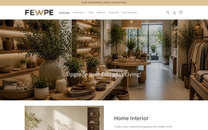 Screenshot of fewpe.com