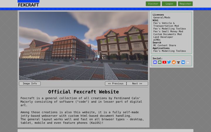 Screenshot of fexcraft.net