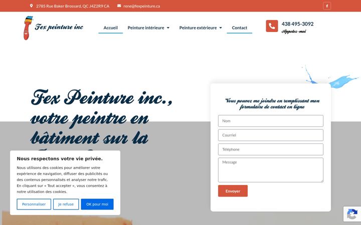 Screenshot of fexpeinture.com