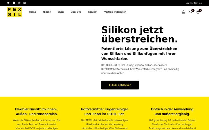 Screenshot of fexsil.de