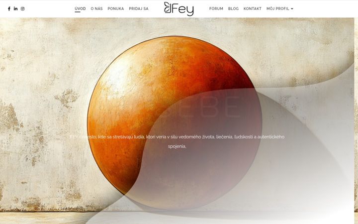 Screenshot di fey.sk