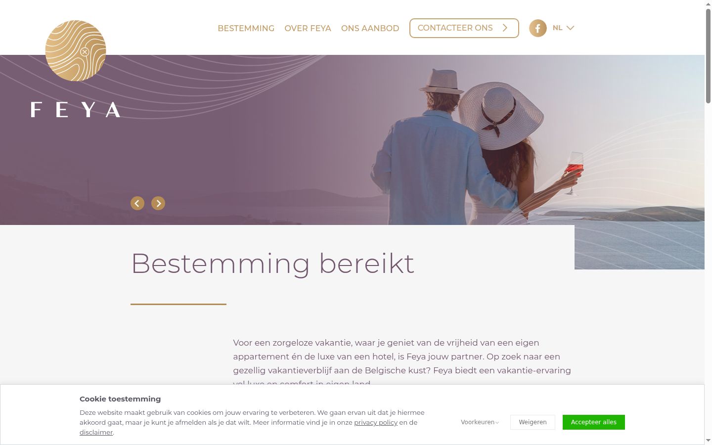 Screenshot tal-banner tal-kunsens muri qabel kwalunkwe interazzjoni