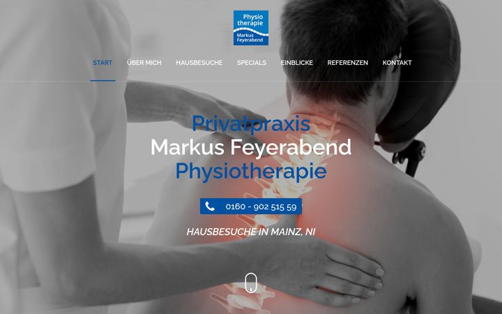 Screenshot of feyerabend-physio.de