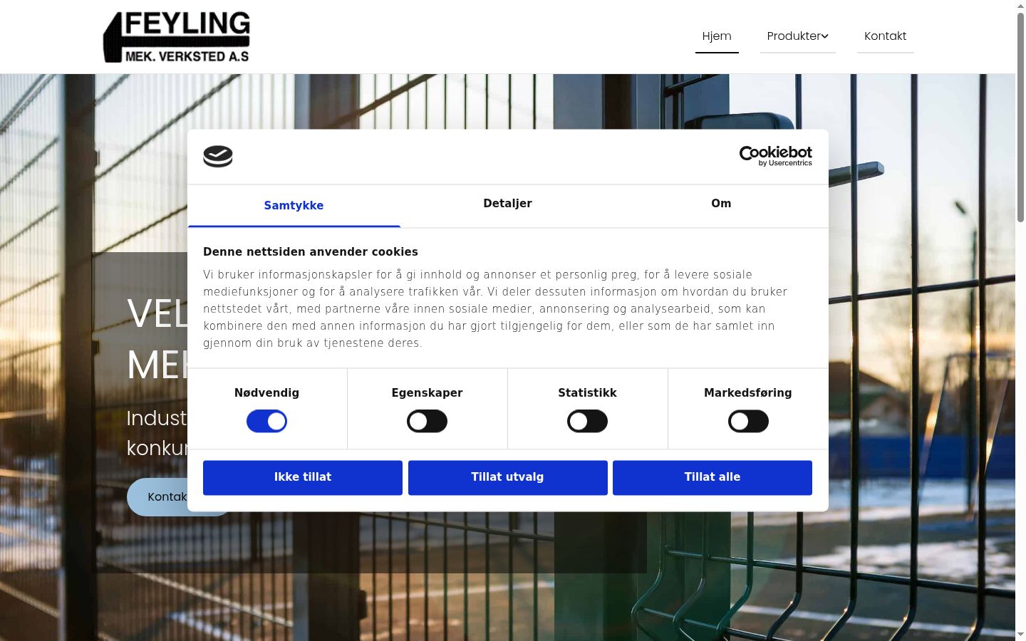 Screenshot van de toestemmingsbanner zoals getoond vóór enige interactie