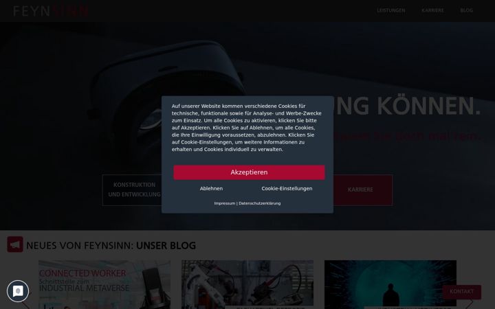 Screenshot of feynsinn.de