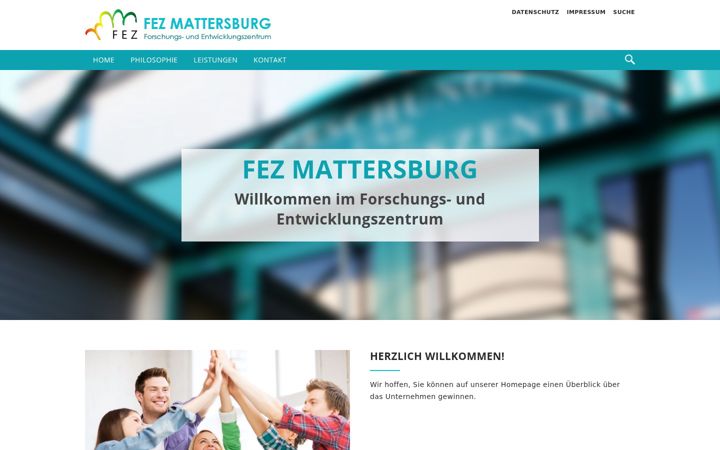 Screenshot of fez-mattersburg.at