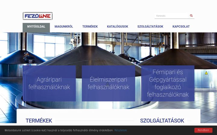 Screenshot of fezoline.hu