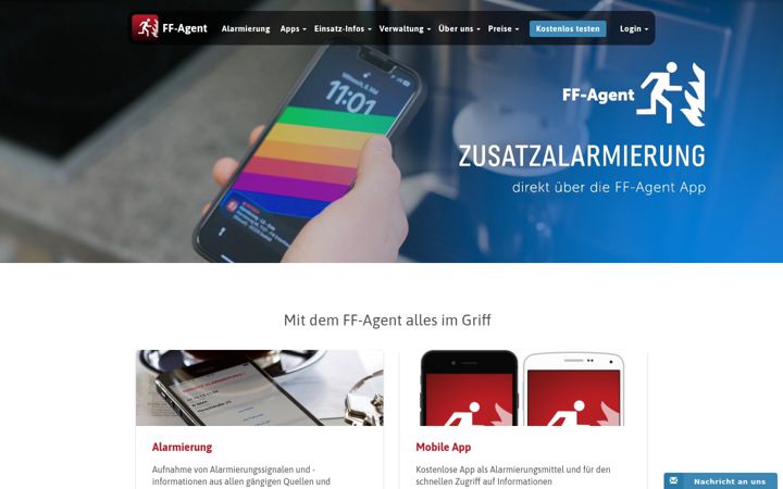 Screenshot of ff-agent.com
