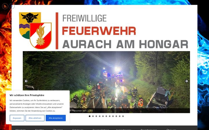 Skærmbillede af ff-aurach.net