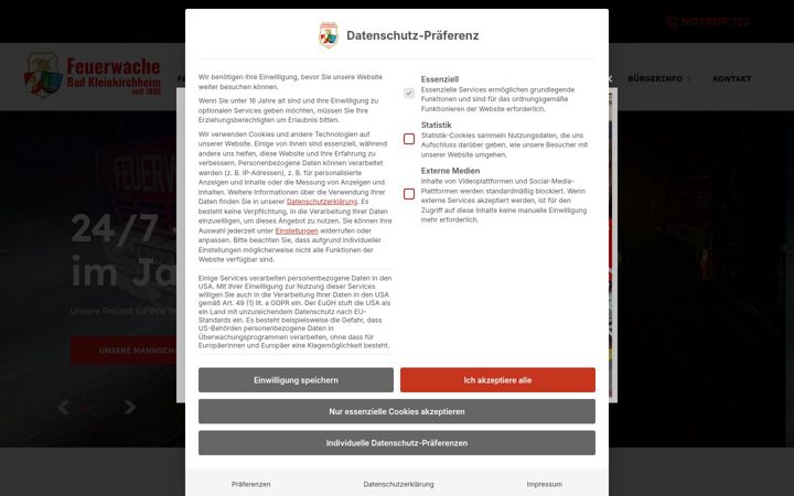 Screenshot of ff-badkleinkirchheim.at