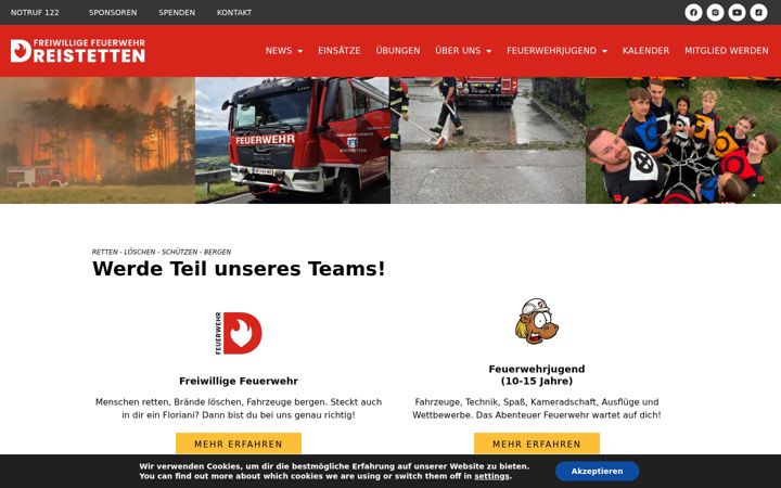 Screenshot of ff-dreistetten.at