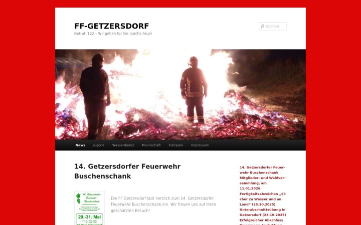 Screenshot of ff-getzersdorf.at