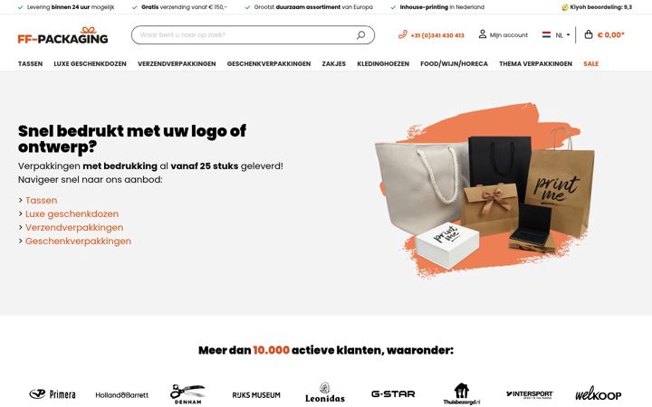 Screenshot of ff-packaging.com