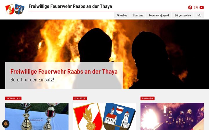 Screenshot of ff-raabs.at