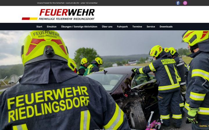Screenshot of ff-riedlingsdorf.at