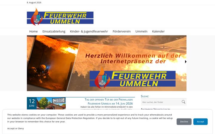 Screenshot of ff-ummeln.de