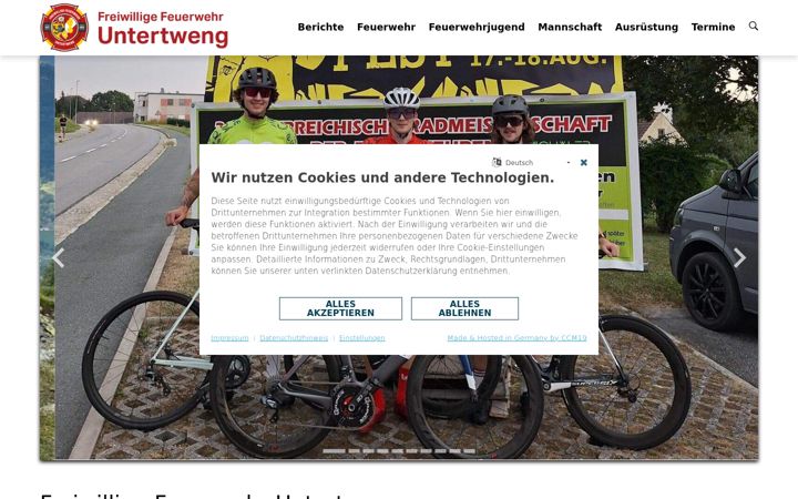 Screenshot of ff-untertweng.at