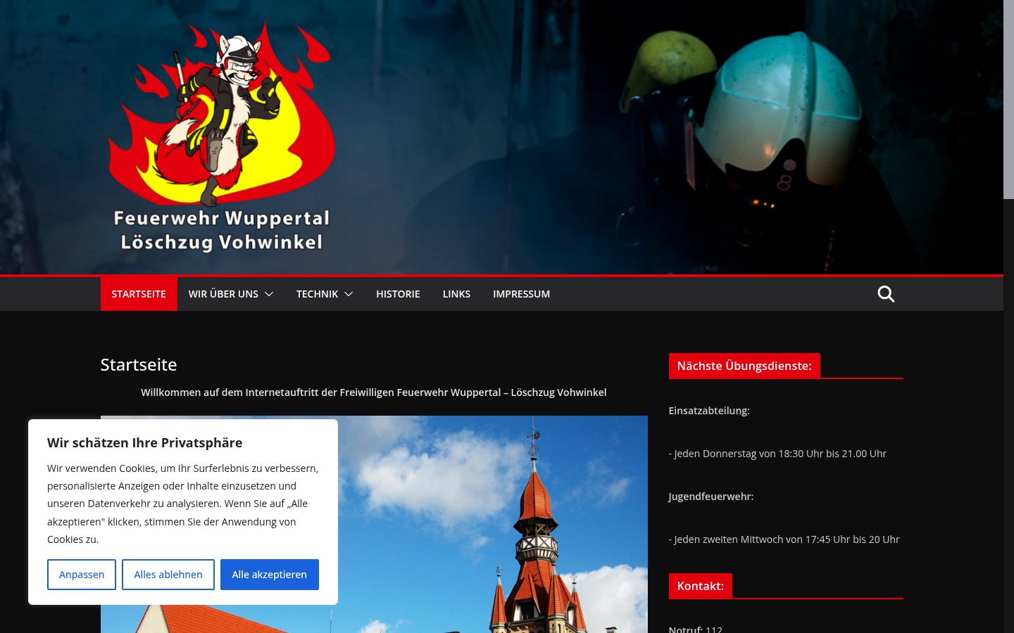 Skjermbilde av samtykkebanneret slik det vises før noen interaksjon