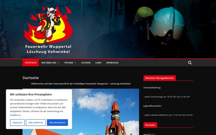Screenshot di ff-vohwinkel.de