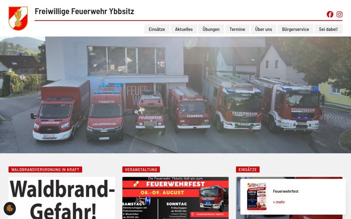 Screenshot of ff-ybbsitz.at