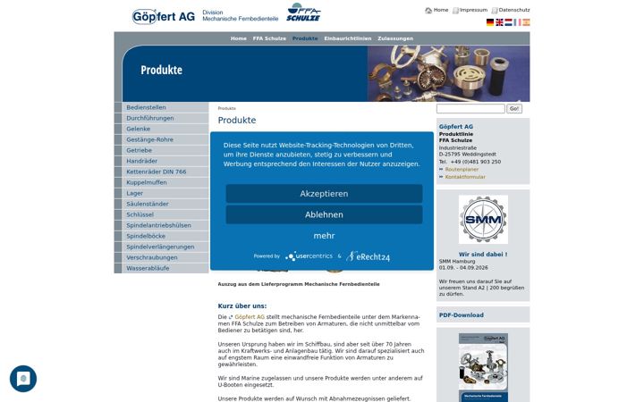 Screenshot of ffa-schulze.de