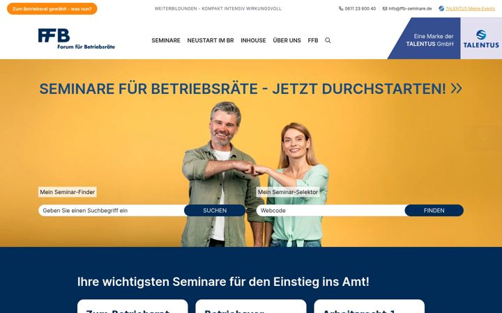 Screenshot di ffb-seminare.de