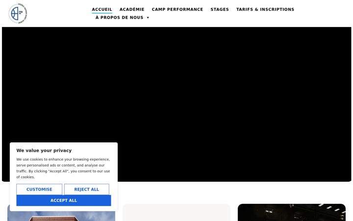 Screenshot of ffbasketacademy.com