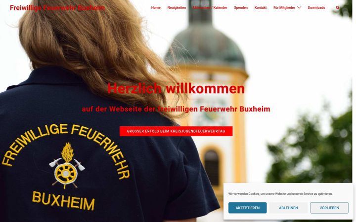Screenshot of ffbuxheim.de