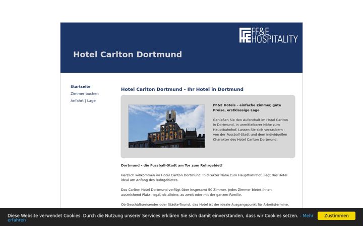 Screenshot of ffe-hotels.de