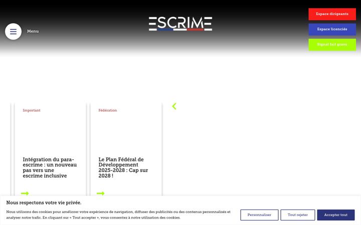 Screenshot of ffescrime.fr