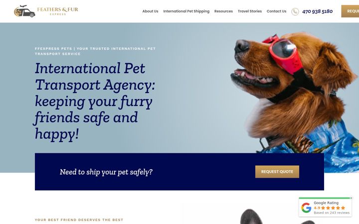 Screenshot of ffexpresspets.com