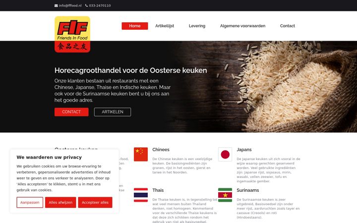 Screenshot of fffood.nl