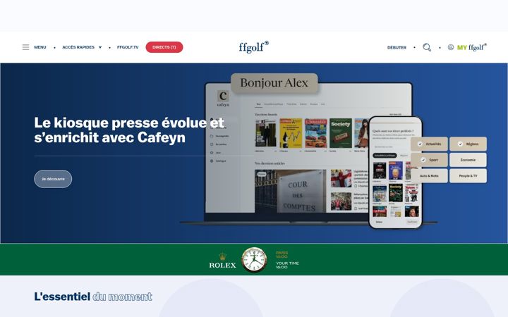 Screenshot of ffgolf.org