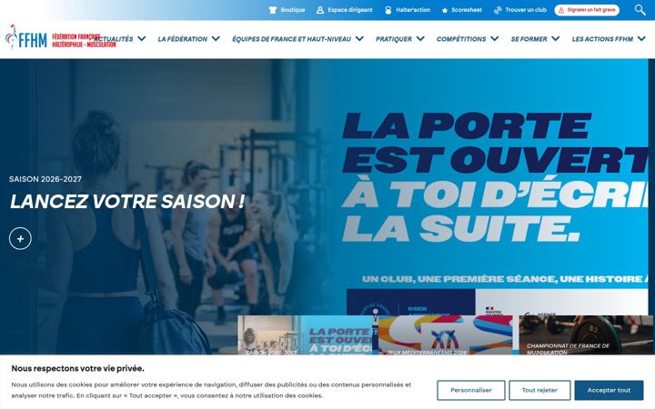 Screenshot of ffhaltero.fr