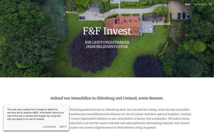 Screenshot van ffinvest.de