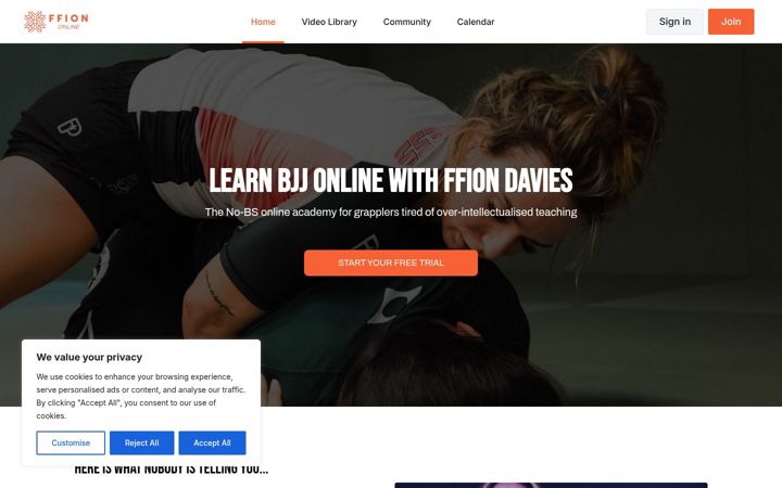 Screenshot of ffiononline.com