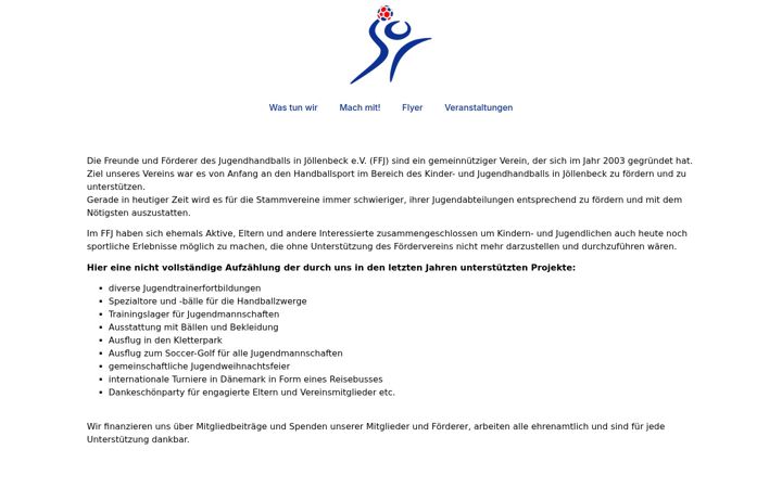 Screenshot of ffj-owl.de