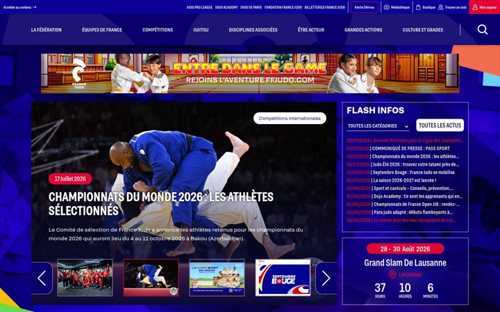 Ekraanipilt saidist ffjudo.com
