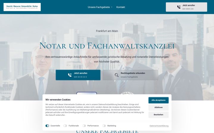 Screenshot of ffm-kanzlei.de