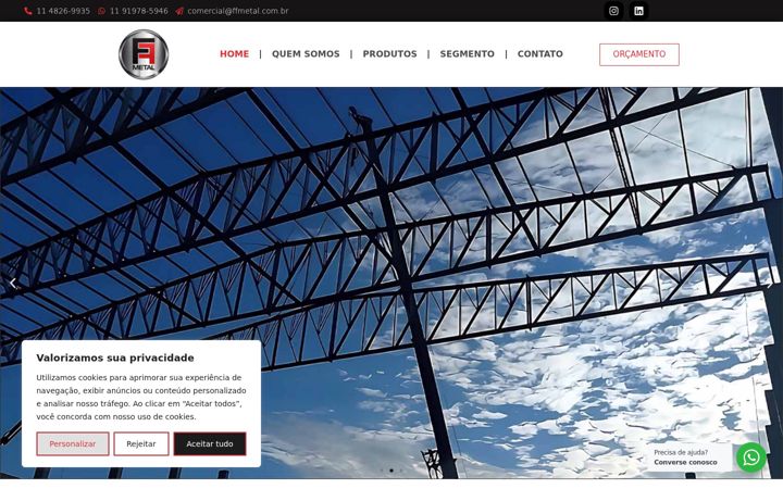 Screenshot of ffmetal.com.br