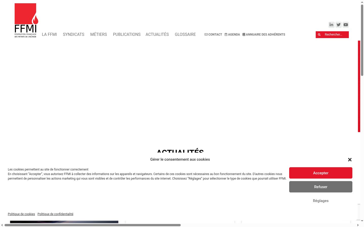 Zrzut ekranu banera zgody wyświetlanego przed jakąkolwiek interakcją