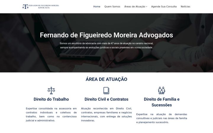 Screenshot di ffmoreiraadv.com.br