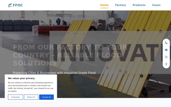 Screenshot of ffocbarrier.com