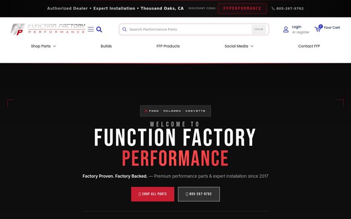 Screenshot von ffperformance.co
