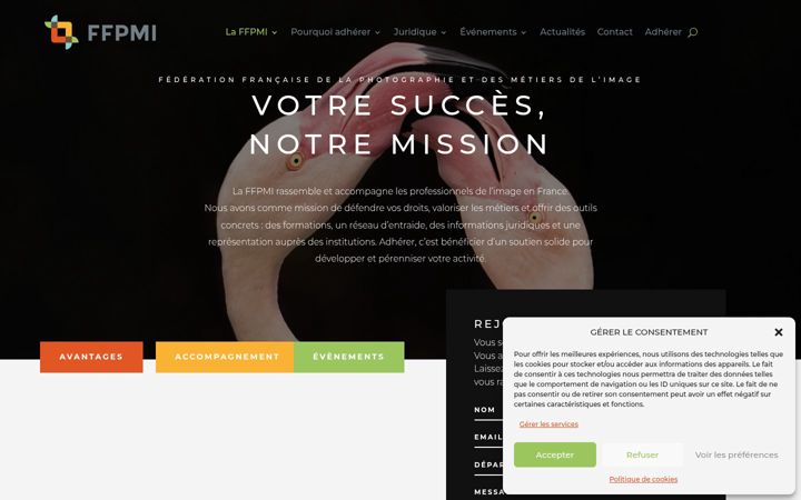 Screenshot of ffpmi.eu