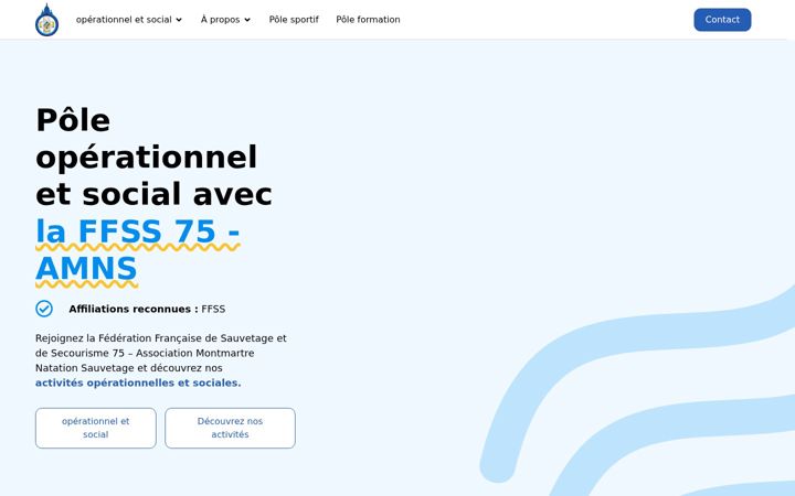 Screenshot of ffss75amns.fr