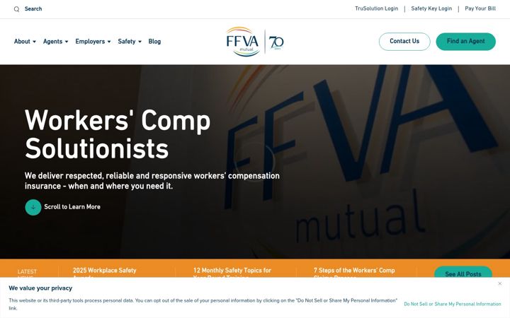 Screenshot of ffvamutual.com